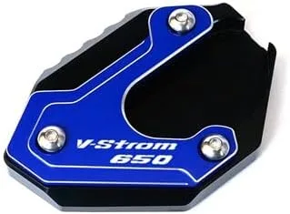 Vista 16 de TEMKIN W for Suzuki V-Strom 650/XT VSTROM 650 DL650 2004-2022 2021 Motorcycle CNC Kickstand Foot Side Stand Extension Pad Support Plate Y