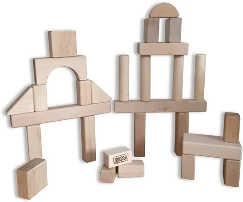 Vista 2 de Beka 06028 The Innovator - Juego de bloques de madera (28 piezas)