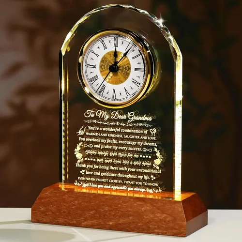 Vista 8 de Arikyrist Reloj de cristal, regalos cristianos para mujeres, ideas Biblia con flor