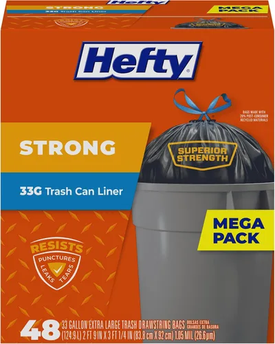 Vista 5 de Bolsas Hefty Resistentes para Césped y Hojas, 39 Galones, 18