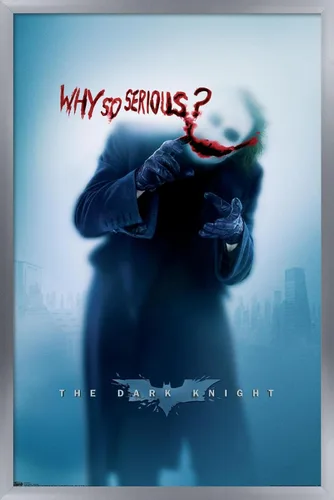Vista 15 de Trends International DC Comics - Póster de pared de The Dark Knight - The Joker - Why So Serious, 14.725 x 22.375 pulgadas, versión enmarcada
