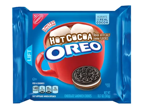 Vista 25 de OREO Galletas de sándwich de chocolate con crema sabor a chips de Java tamaño familiar, 17 onzas