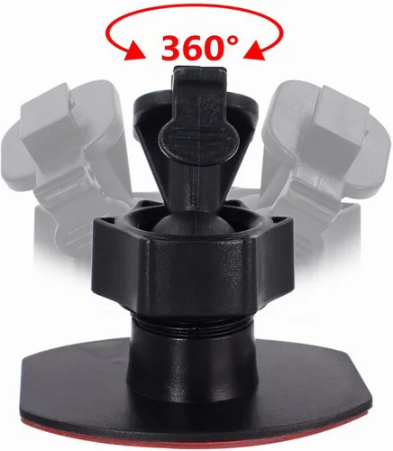Vista 3 de CH02B - Soporte de montaje para cámara de tablero de automóvil para base adhesiva de doble cara 3M, soporte de montaje para parabrisas y tablero