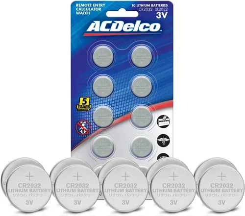 Vista 13 de Powermax ACDelco - 6 pilas CR2032, batería de litio de 3 V con botón para reloj y electrónica pequeña, 5 años de vida útil