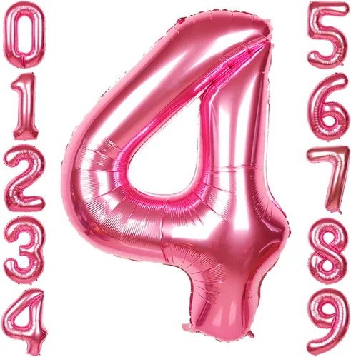 Vista 228 de Globos gigantes de números negros de 40 pulgadas, globos de aluminio de Mylar con helio para cumpleaños, globo número 0 para decoración de fiestas
