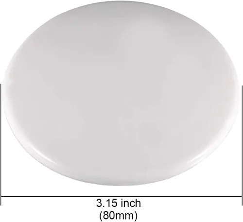 Vista 2 de uxcell Protectores de pared de 3.150 in autoadhesivos para manija de puerta, tope, tope, silicona, color blanco