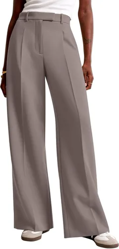 Vista 10 de NIMIN Pantalones de trabajo de pierna ancha para mujer, pantalones
