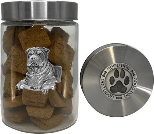 Vista 25 de Heritage Pewter Basset Hound Good Dog Treat Jar – Tarro de golosinas de 34 onzas con tapa hermética a rosca Regalo para propietarios de Basset