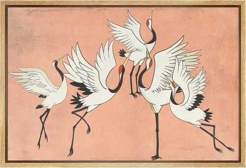 Vista 10 de SIGNWIN Lienzo enmarcado para pared, decoración de habitación preparada, guepardo africano, gato, caricatura, dibujos de naturaleza, animales