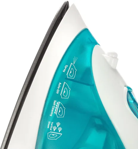Vista 4 de Dominion Plancha de vapor avanzada para ropa con suela antiadherente, plancha ligera de 1200 W con vapor vertical y control de termostato ajustable