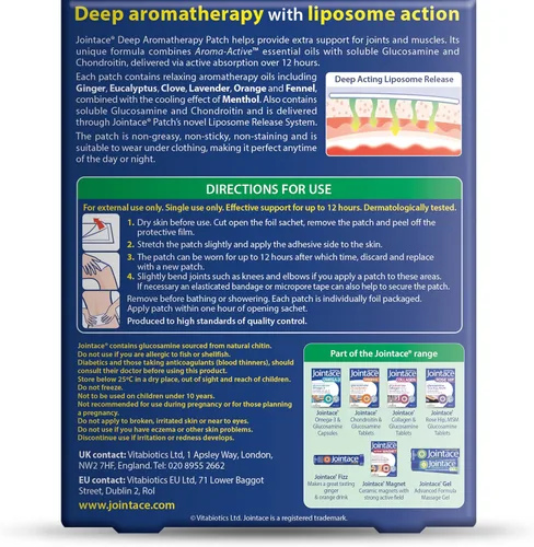 Vista 2 de Vitabiotics Ltd Jointace Deep Aroma Patch