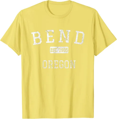 Vista 41 de Bend Oregon OR Camiseta vintage, Negro