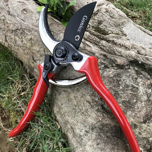 Vista 6 de Tijeras podadoras profesionales con filo profesional Gonicc de 8 pulgadas (GPPS-1002), tijeras podadoras para árbol, cortadora de mano, tijeras