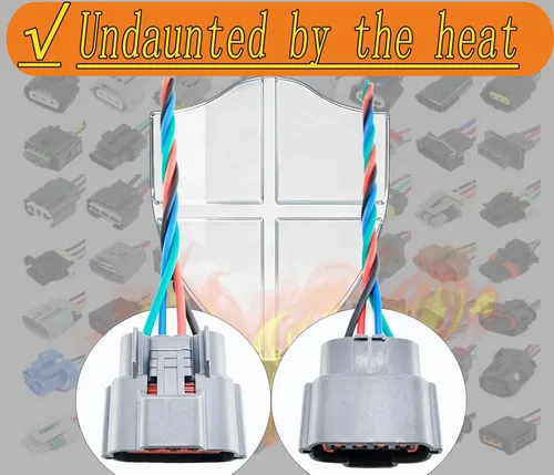 Vista 7 de Sensor de flujo de aire masivo Medidor MAF Arnés Conector Plug AFH55M12