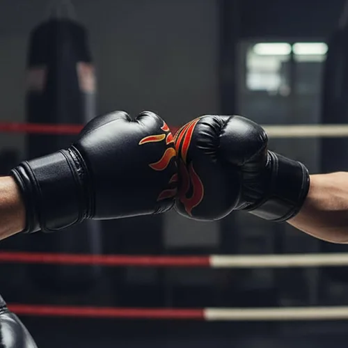 Vista 8 de 1 par de guantes de entrenamiento de boxeo: guantes de perforación de superficie de poliuretano para principiantes, guantes de entrenamiento