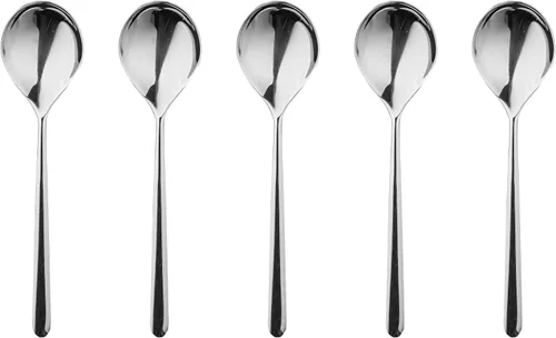 Vista 17 de MEPRA 104722020 Linea Ice Metallic - Juego de cubiertos de acero inoxidable 18/10, duradero, estilo europeo y americano, 20 piezas, apto
