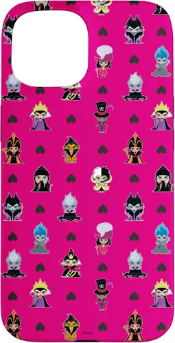 Vista 6 de iPhone 16 Disney Villains Anti-Love Cute Black Heart Valentine’s Day Case