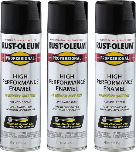 Vista 26 de Rust-Oleum 7515838 Pintura en aerosol de esmalte profesional de alto rendimiento, 14 onzas, aluminio