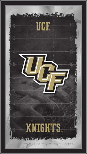 Vista 47 de Espejo de fútbol Appalachian State de 15" x 26" por Holland Bar Stool Company Appalachian State University