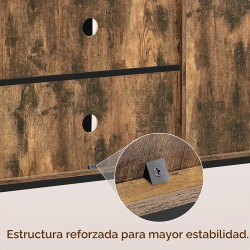 Vista 9 de Yaheetech Soporte de TV de granja para puerta corrediza de granero