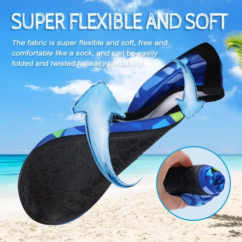 Vista 5 de ANLUKE - Zapatos para agua, de secado rápido, ideales para yoga acuático, playa, natación, surf, para mujeres y hombres