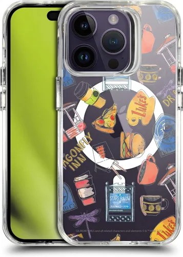 Vista 65 de Head Case Designs Gilmore - Funda negra a prueba de golpes con diseño de dibujos animados para niñas con licencia