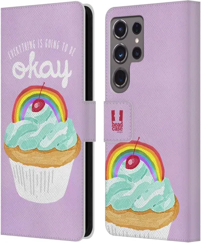 Vista 77 de Head Case Designs Assortment Cupcakes Happiness Leather Wallet Case Compatible with Samsung Galaxy A07 4G Surtido