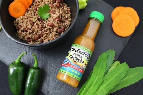Vista 7 de Chiletico - Salsa Caribeña de Costa Rica - Caliente, 10.5 fl oz, paquete de 1