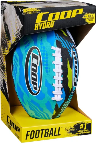 Vista 3 de Swimways Hydro Waterproof Football, Outdoor Games for Adults and Kids, Swimming Pool Accessories and Pool Party Games,9.25 Inches, Green