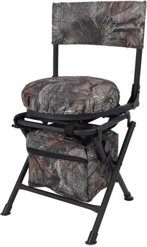 Vista 2 de SUNGOOYUE Camping Chair, 360 Degree Rotating, Foldable, Fishing, Hiking, Picnic, 600D Oxford Cloth, Portable Outdoor Chair
