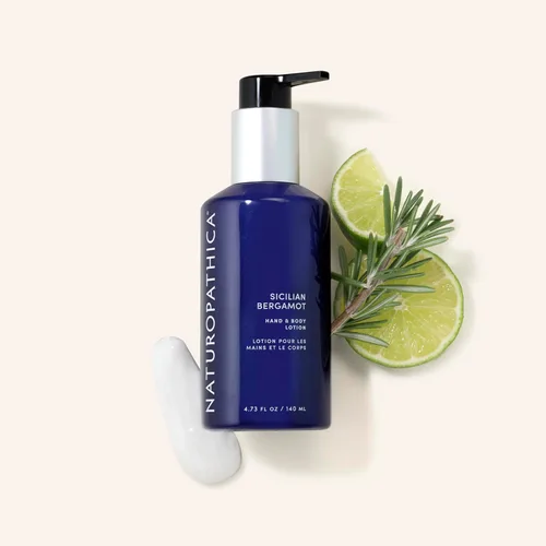 Vista 2 de Naturopathica Sicilian Bergamota Body Lotion - Hidratante corporal cítrico diario con naranja, clementina, pomelo y aloe, fabricado en Estados