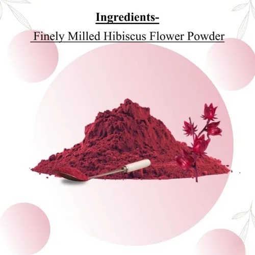 Vista 3 de Hibiscus Sabdariffa Flower Powder for Skin Hair and Body Mask I Naturalmente Rico en AHA y BHA I Skin glowingt Face Pack I 100% Puro I 3.53 oz