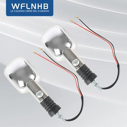 Vista 5 de WFLNHB 2 unids motocicleta intermitentes intermitentes luz de repuesto para Honda VTX Steed Magna 250 400 750
