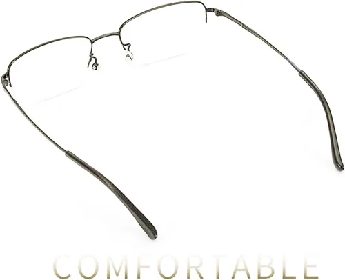 Vista 8 de Lentes de repuesto para patillas, marco, brazos, piernas, accesorios para gafas, pies con marco y vidrio, gris oscuro