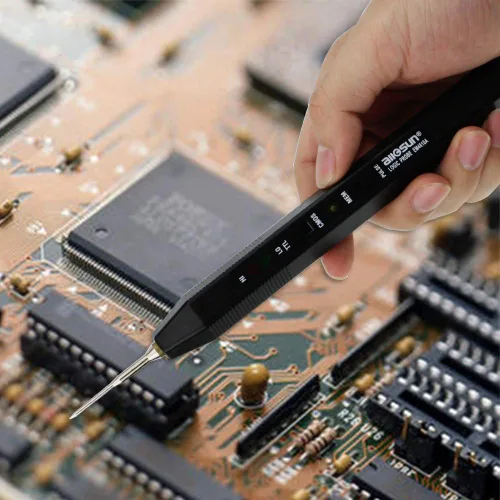 Vista 4 de allsun Indicaciones del probador de circuito eléctrico de la sonda lógica EM4610A para la detección de pulso de nivel lógico