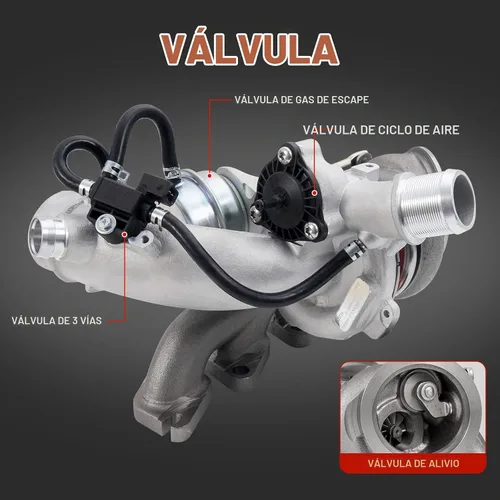 Vista 7 de Turbocompresor de 1,4 L con kits completos de instalación 667-203 Compatible con Buick Encore 2013-2021 Chevy Cruze 2011-2015 Sonic 2012-2020 Trax