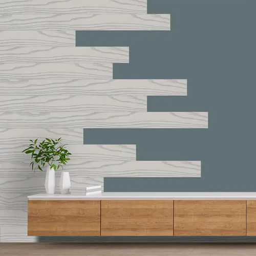 Vista 5 de Azulejos autoadhesivos de grano de madera de 7.87 x 118.11 pulgadas, azulejos de vinilo para despegar y pegar para dormitorio, cocina, beige