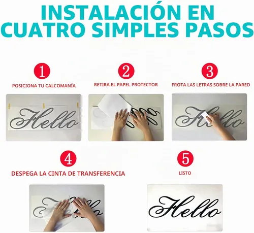 Vista 3 de Calcomanías de pared, calcomanías de pared para sala de estar, (fácil de aplicar), decoración artística de vinilo, citas para sala de estar Sé