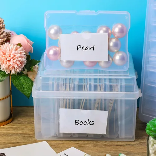 Vista 4 de Paquete de 30 bolsillos autoadhesivos para tarjetas de índice, con apertura superior, tarjetero ideal para organizar y proteger tus tarjetas