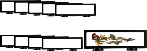 Vista 28 de Restaurantware Display Tek - Vitrinas flotantes de 2.8 x 2.8 pulgadas, 10 carcasas de exhibición de marco, se venden por separado, vitrinas