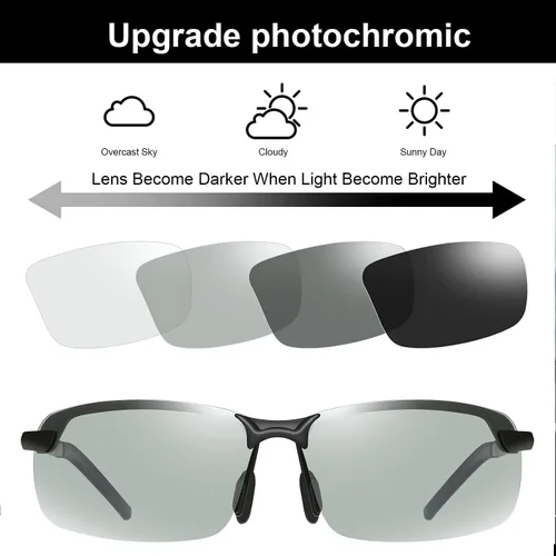 Vista 3 de YIMI Gafas de sol polarizadas fotocromáticas para conducción z87 para hombres y mujeres gafas de seguridad de día y noche