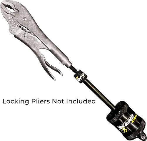 Vista 2 de PRO MAXX PlierPull - Alicates de bloqueo de 3/8 pulgadas, adaptador roscado que conecta tu agarre de tornillo de banco a martillo deslizante de 11