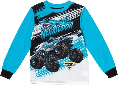 Vista 2 de Monster Jam Grave Digger - Camisa y pantalones de pijama