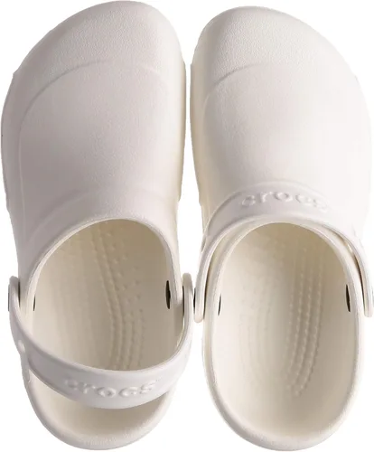 Vista 4 de Crocs Zuecos unisex Bistro (9 B (M) de EE. UU. para mujer/7 D (M) de hombre de EE. UU., blanco)