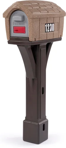 Vista 10 de Simplay3 USPS T4 - Cubierta para buzón y poste XL con construcción duradera de doble pared, diseño resistente a la intemperie, color negro