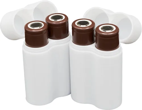 Vista 6 de Slimline 18650 Battery Case, soft durable material - Pack of 2 (Holds 1 Battery)