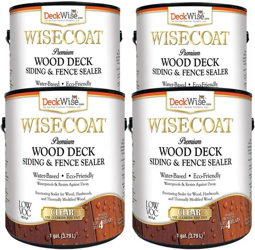 Vista 8 de DeckWise WiseCoat - Sellador impermeable transparente para cubiertas, revestimientos y cercas (1 galón)