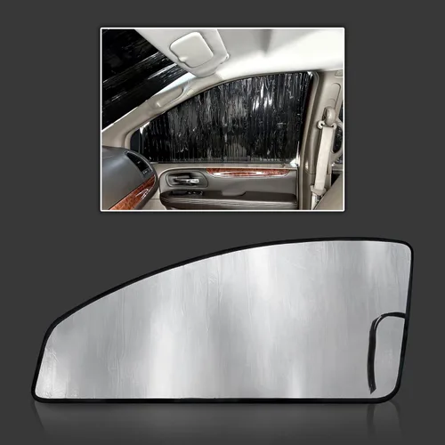Vista 11 de Protector Solar a Medida para Ventanas Traseras Laterales de 2ª Fila (2 piezas) para 2008 2009 2010 2011 2012 2013 2014 2015 2016 2017 2018 Chrysler