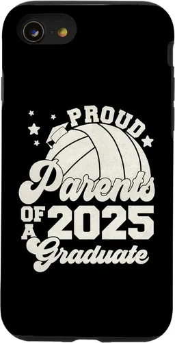 Vista 18 de iPhone 16 Parents of a 2025 Graduate Senior Graduation Volleyball Case
