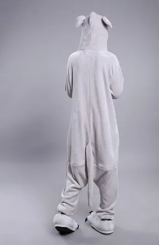 Vista 4 de MizHome Lucky Mouse Mascot Collection - Disfraz unisex de traje de vestir para mujer talla XL gris